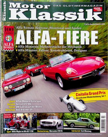 Deckblatt Motor Klassik (07/2010)